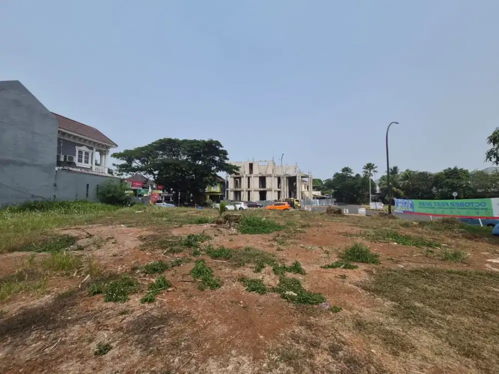 Disewakan lahan komersil hook di Raya Kota Wisata Cibubur, dekat Mall Living World