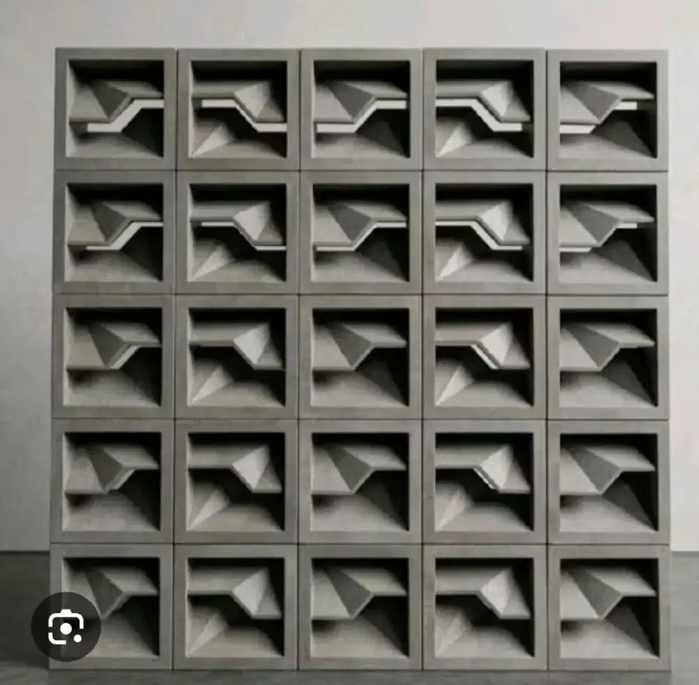 Roster beton warna abu