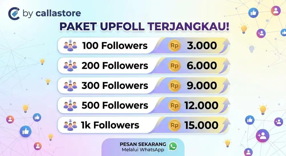 JASA NAIKIN FOLLOWERS IG MURAH MERIAH