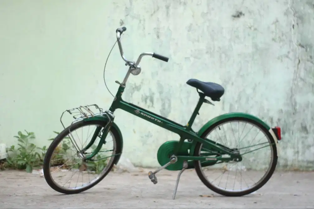 Sepeda Klasik Hijau Full Fender