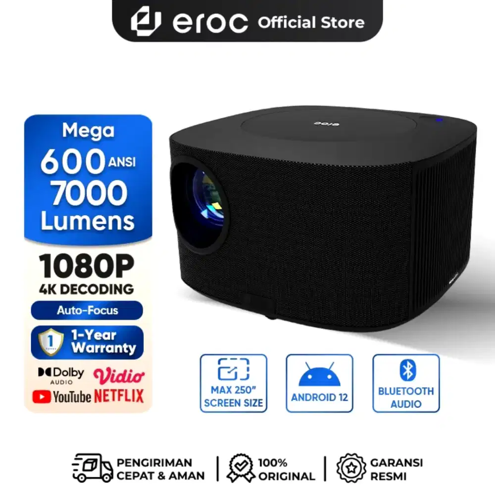 SMART PROYEKTOR EROC MEGA BISA KONEK INTERNET