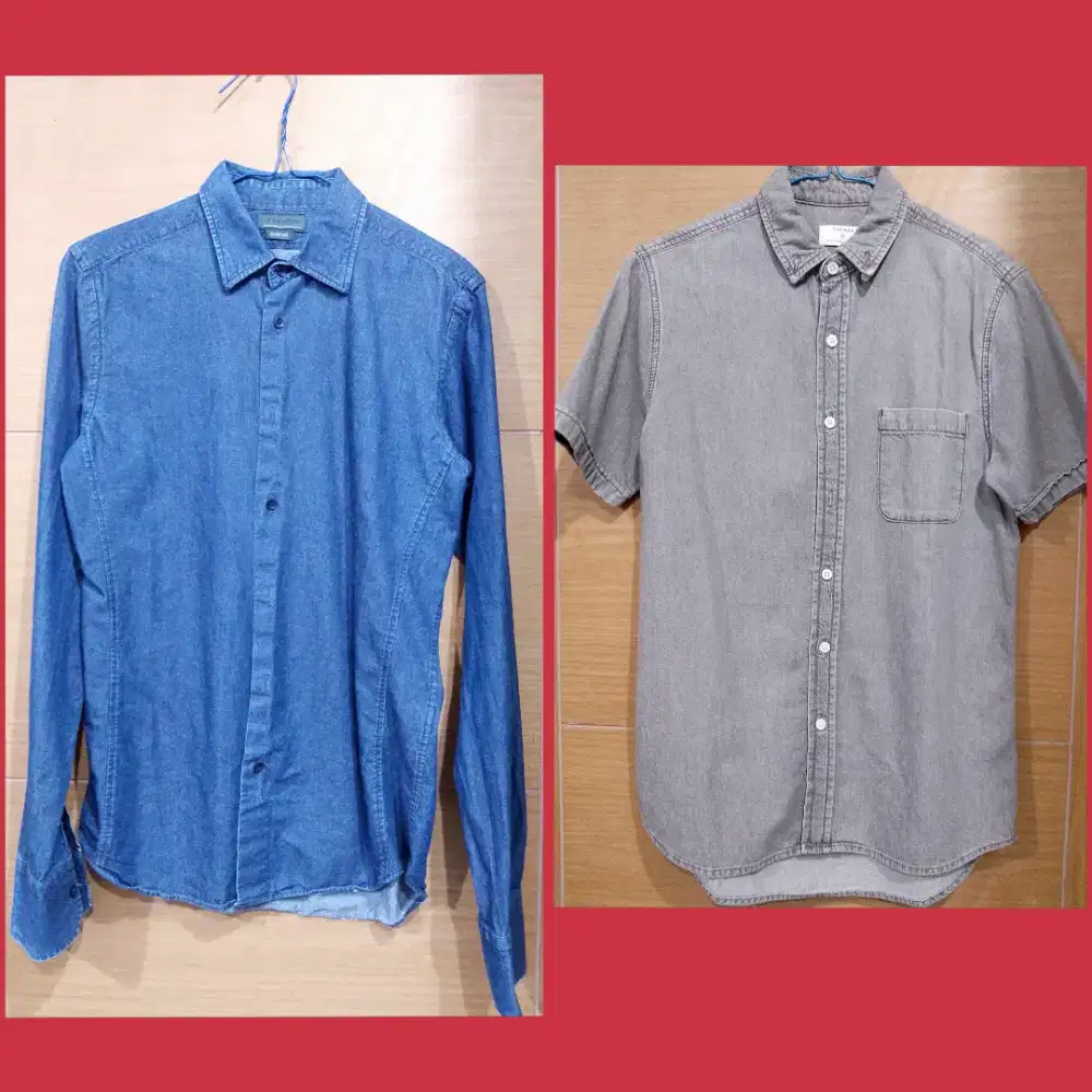Take all 2 kemeja + bonus 2 pcs kaos