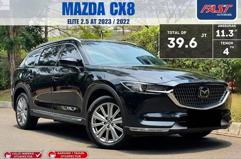 LOW KM.39RB MAZDA CX8 CX 8 ELITE 2022/2023 AT 2.5 GARANSI 1TH MATIC