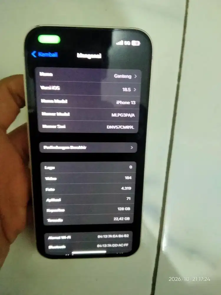 Iphone 13 white 128 IBOX