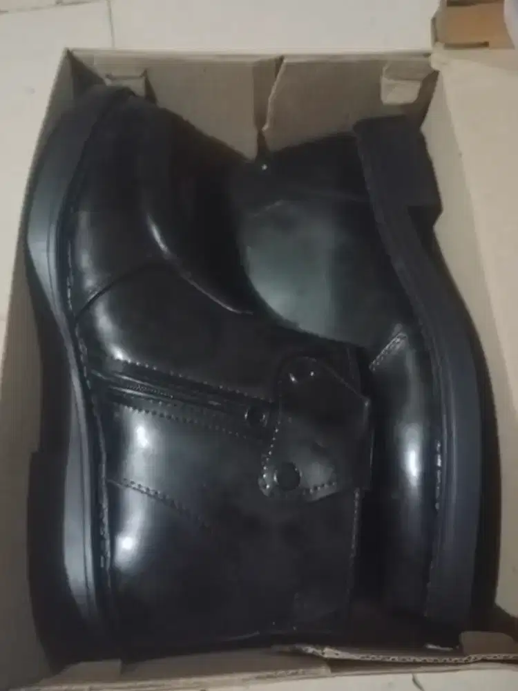 3 Pasang Sepatu PDH Tali dan sleting, mengkilap dan biasa borongin aja