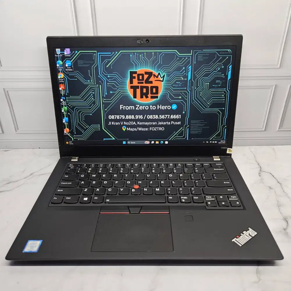 Laptop Lenovo Thinkpad T480S Core i5 8/256GB SSD Win 11 Siap Pakai