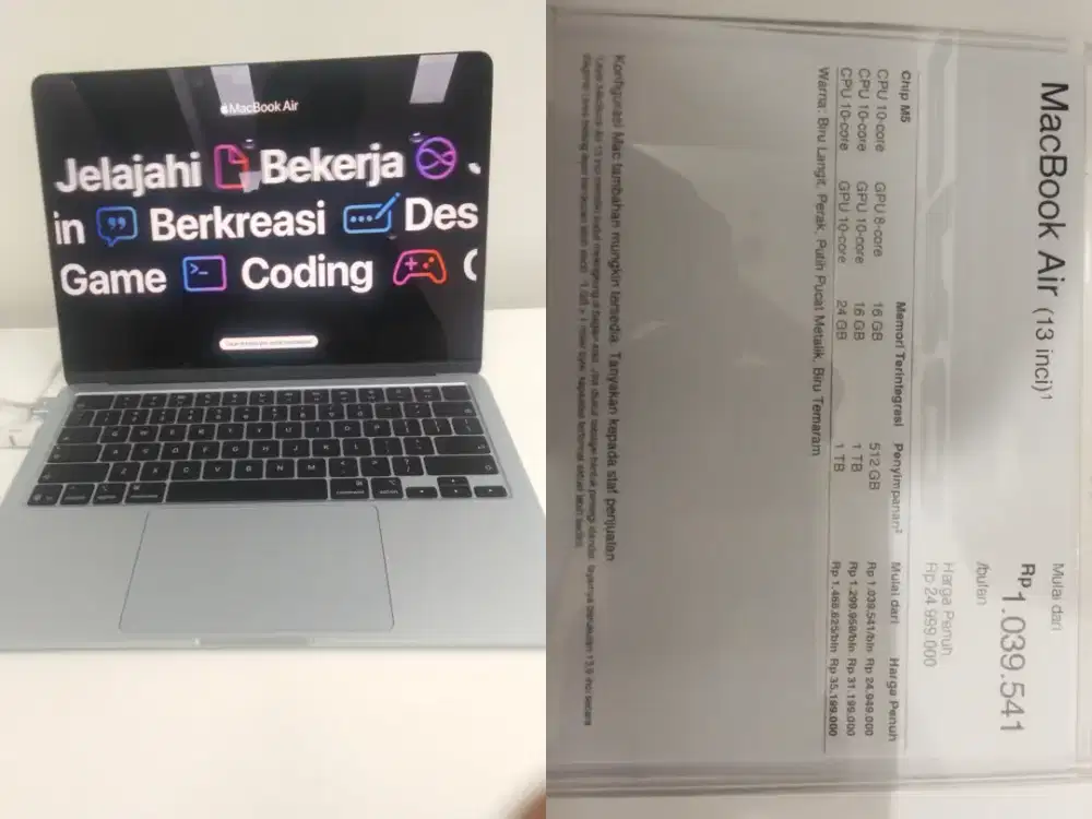 Macbook Air 16/512 GB