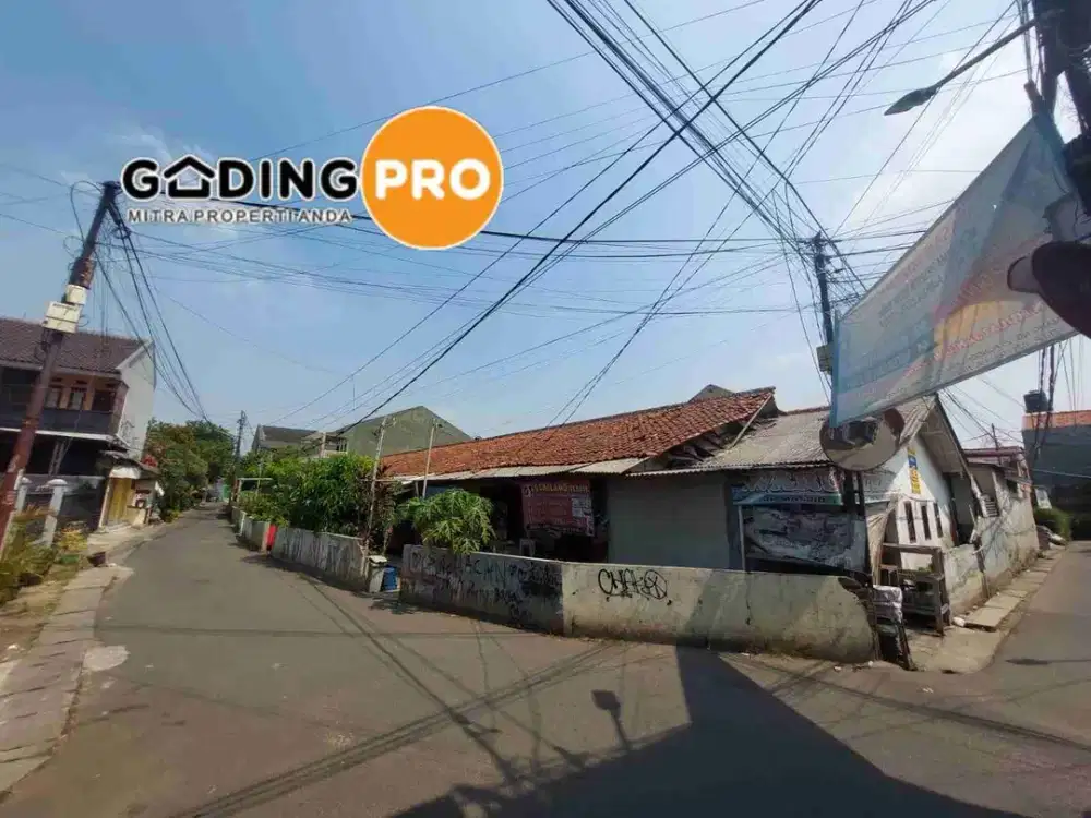 Jl Masjid, Cinere, Depok. Tanah Kavling Dijual ada bangunan hitung tanah
