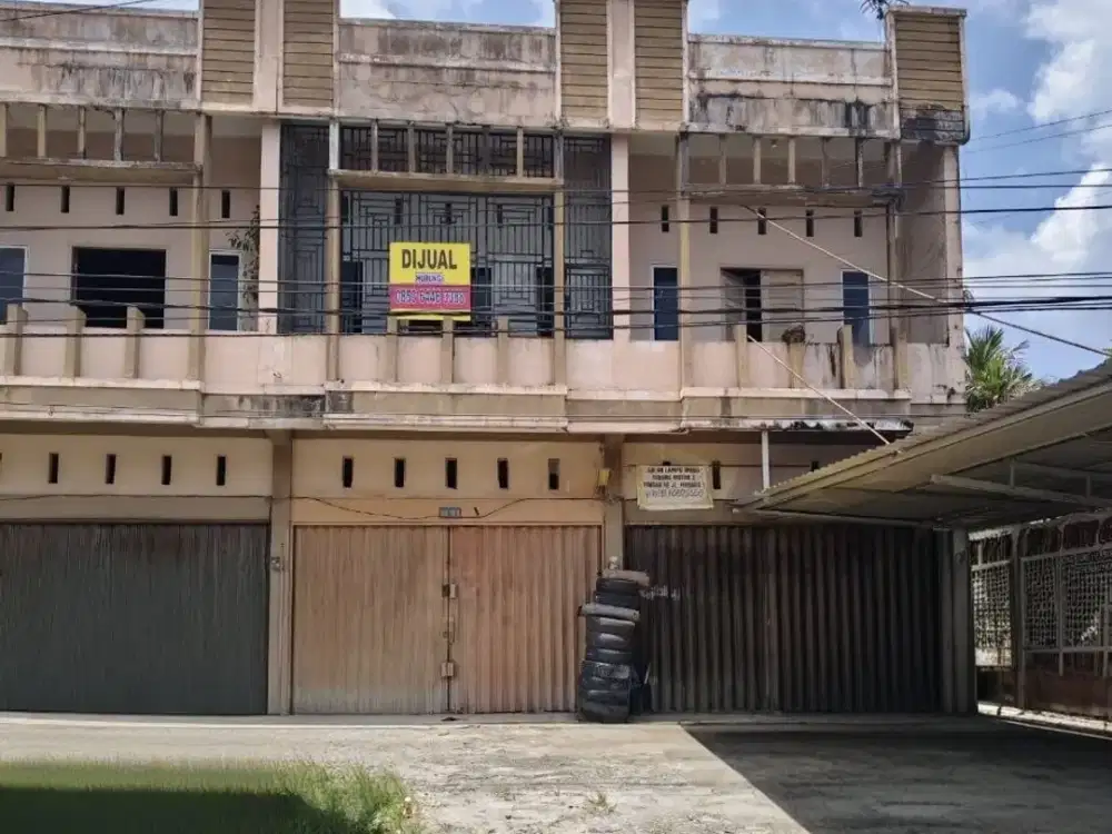 Ruko 2lt murah, siap pakai lokasi tepi jalan Rawamangun - Pekanbaru