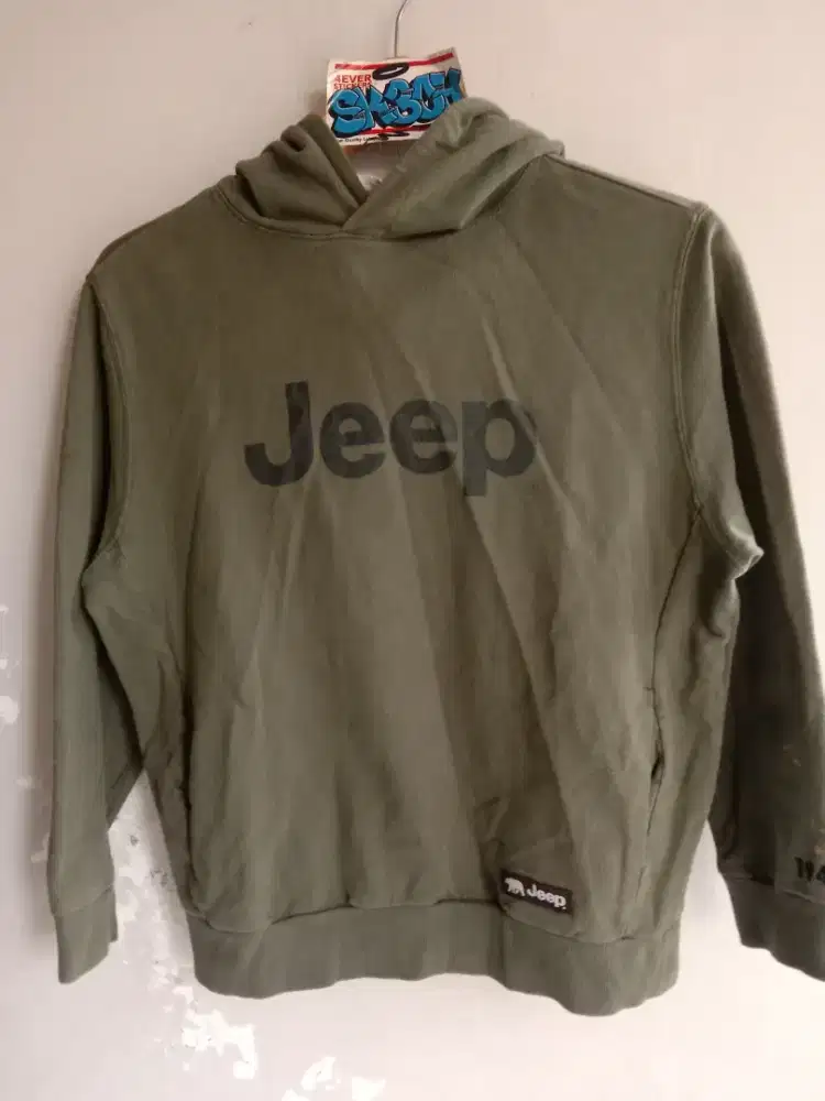 Hoodie Jeep Hijau Army