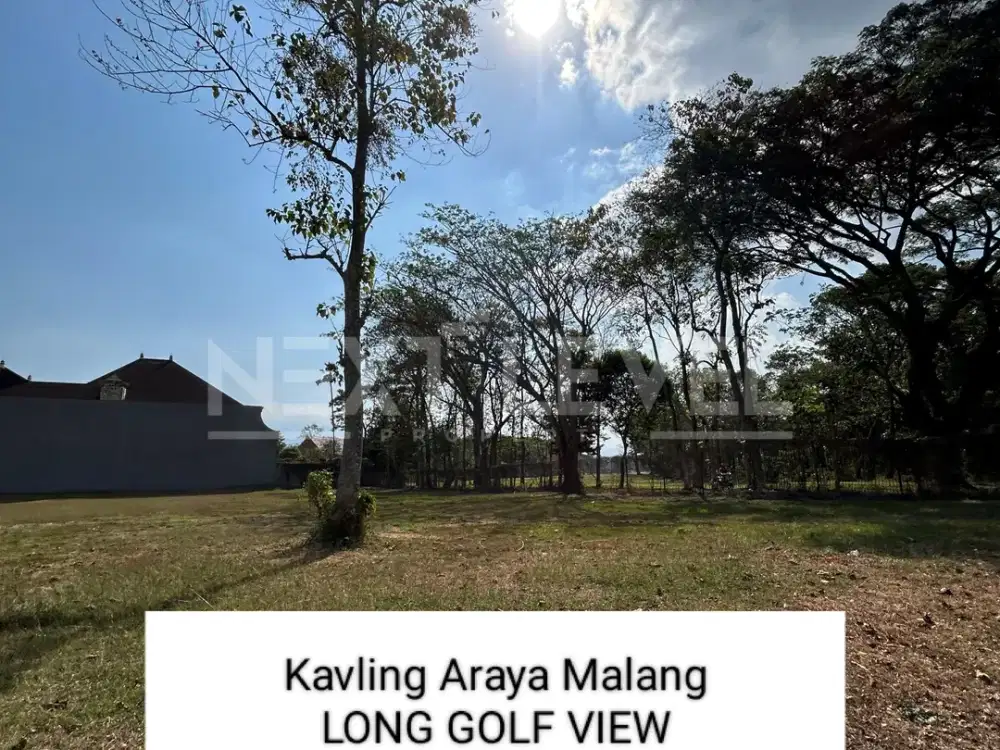 Langka!! Tanah Kavling Luas 675m² Araya Malang Long Golf View