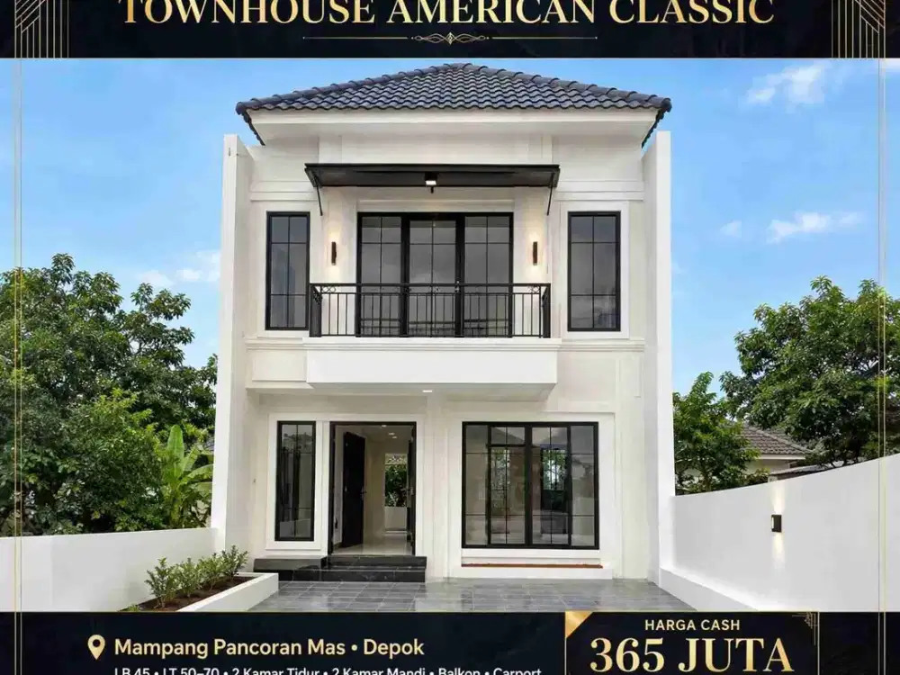 Town House 2 lantai depok mampang harga promo 350 juta cash