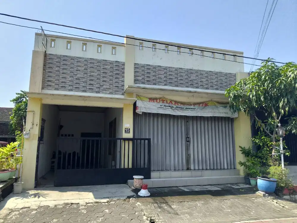 Beli rumah ,bonus toko diarea padat penduduk