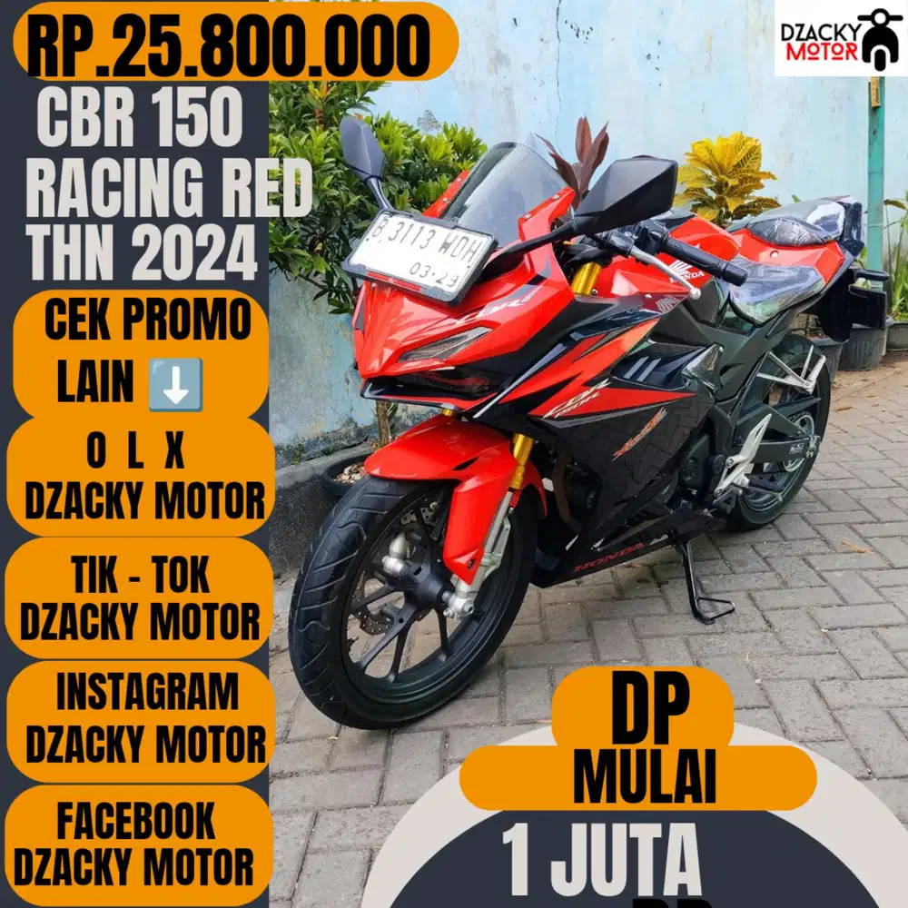 ALL NEW CBR 150 R RACING RED 2024 SECOND LIKE' NEW