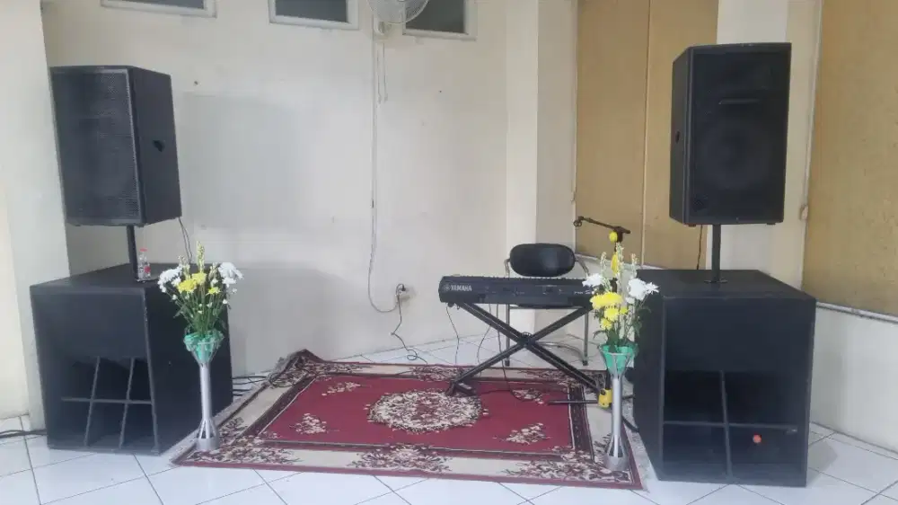Speaker sepasang 15inch dan subwoofer 18inch murah