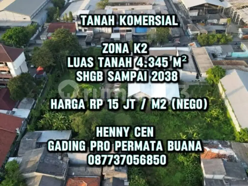 Tanah Komersil Kapuk Raya Lokasi Strategis Zona K2