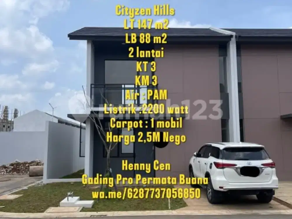 Rumah Park Serpong Cityzen Hills 2 Lantai