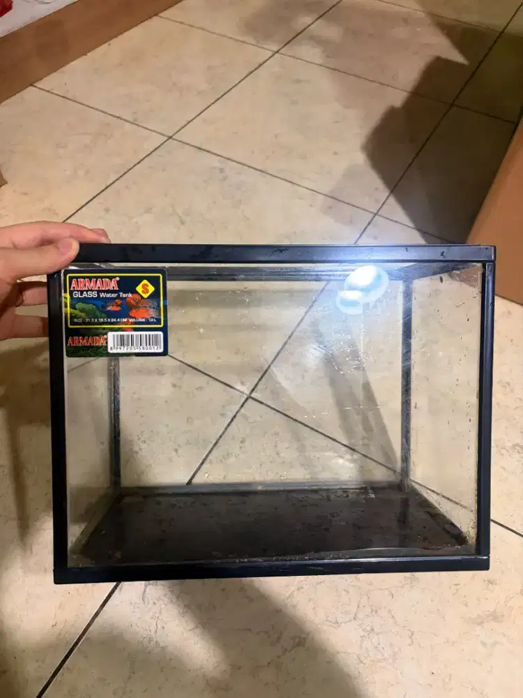 Akuarium Kaca Armada S (31.5x18.5x24.4 cm) Bekas Kandang Hamster