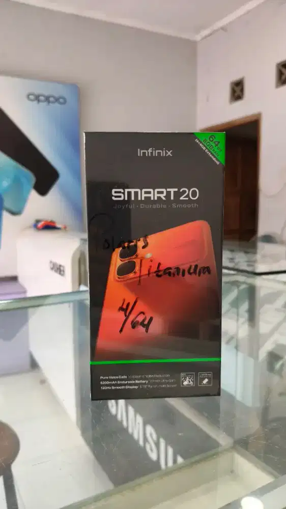 NEW INFINIX SMART 20 4+4/64 GARANSI RESMI