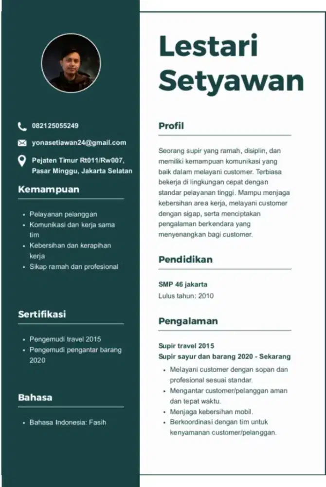 Cari loker driver