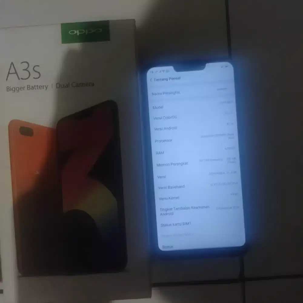 Jual hp Oppo a3s
