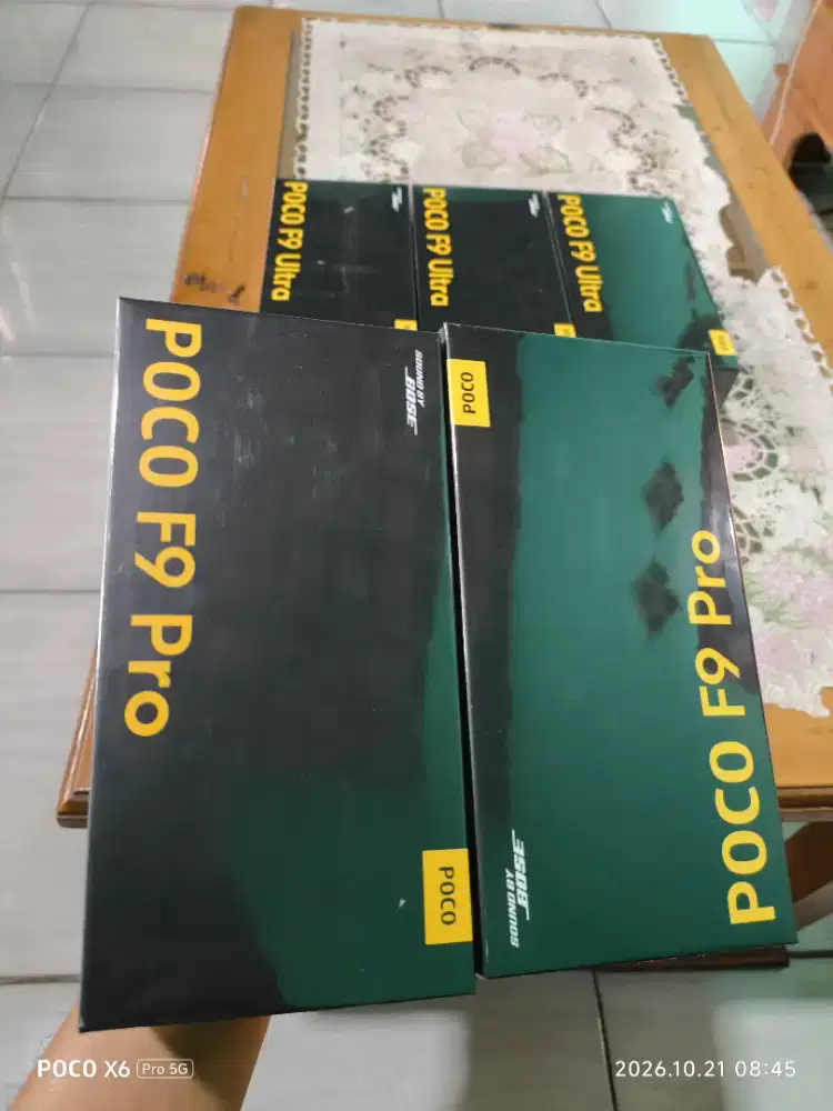 Poco f9 pro 12/512 baru dan segel murah