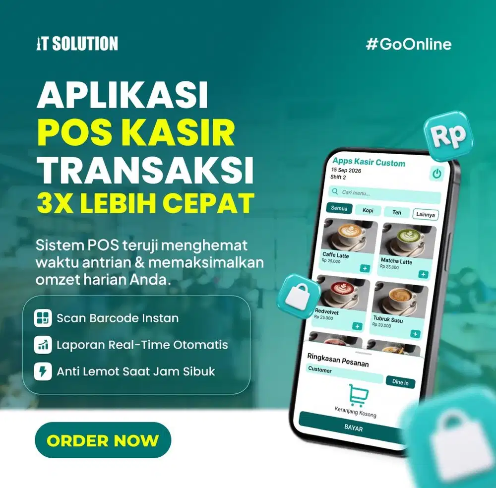 Jasa Pembuatan Aplikasi POS Kasir Modern untuk Bisnis