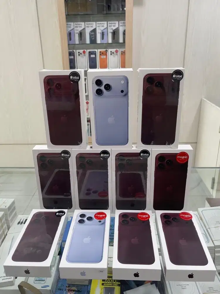 Baru...IPhone 18 Pro 256Gb Grs Resmi (Warna : Burgundy,Glacier Blue)
