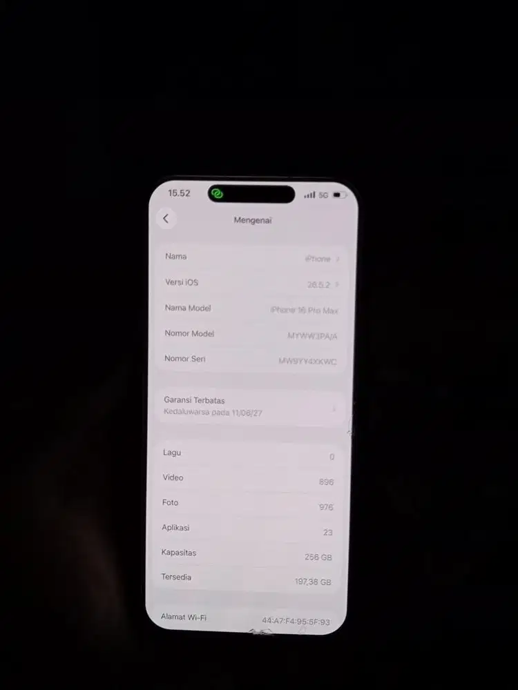 Iphone 16 promax 256 white