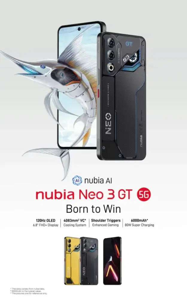 HP Nubia Neo 3 GT 5G 12/256gb