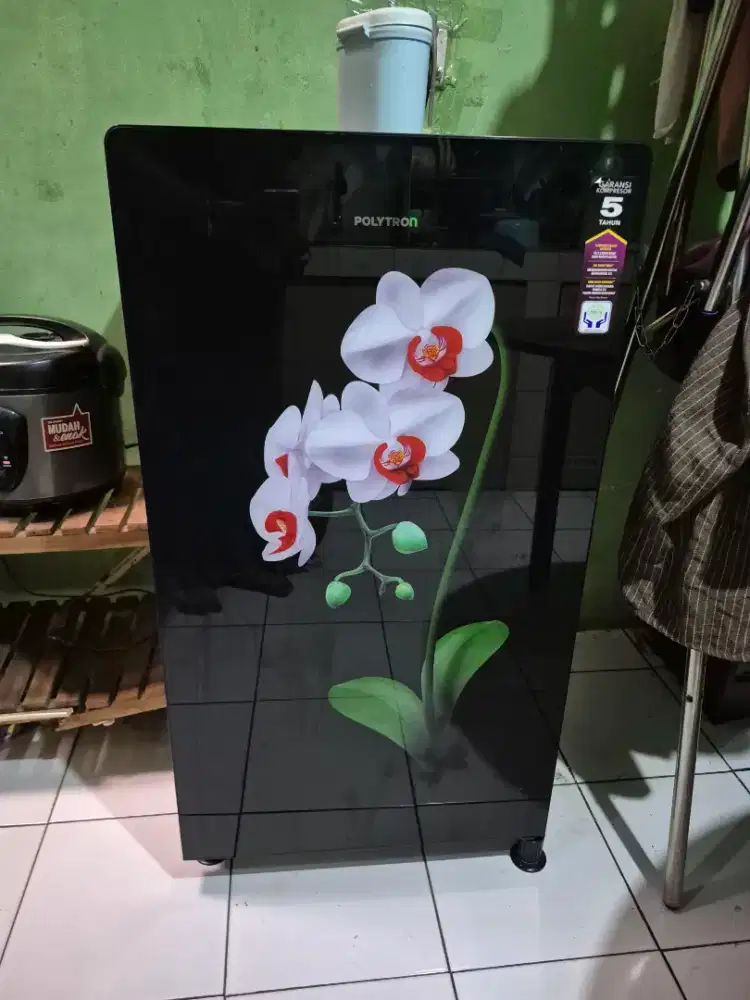 Kulkas 1pintu Polytron belleza model baru siap pakai