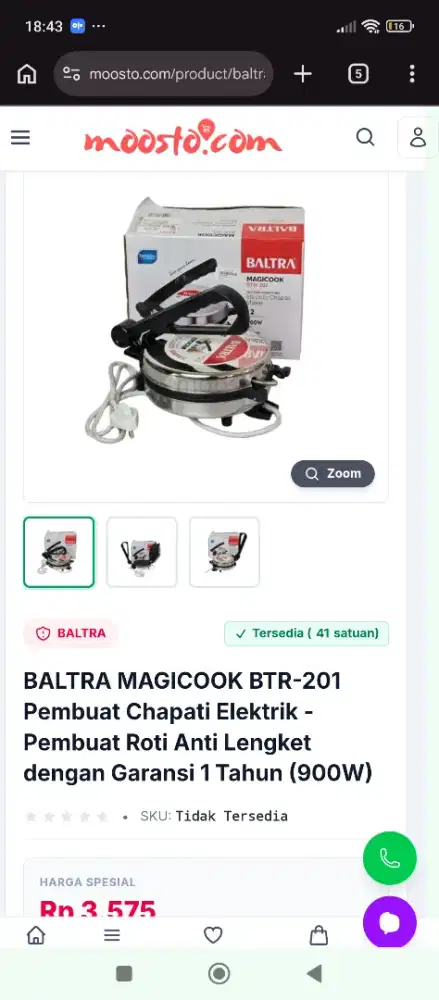 Pembuat roti elektirk