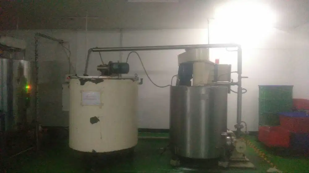 Mesin Ballmil Kap 250 kg & Storage Tank Kap 500 kg