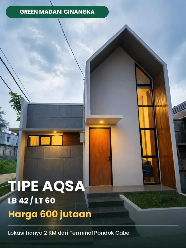 RUMAH MODERN READY STOK LINGKUNGAN ISLAMI