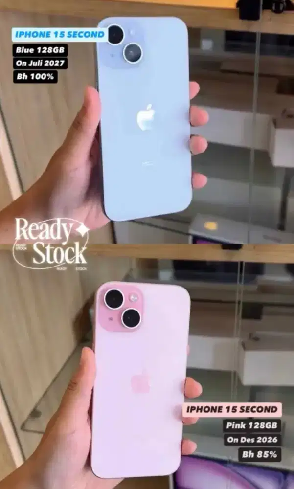 Iphone 15 second ibox 128gb cukup KTP