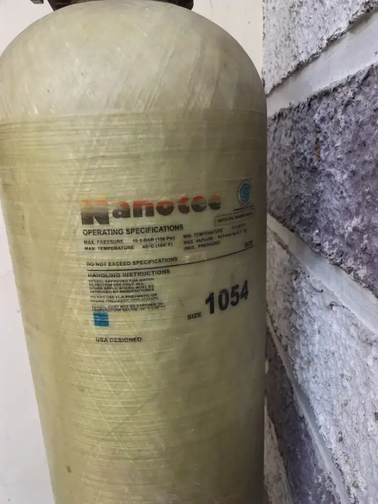 Di jual Tabung Filter Air Nanotec FRP 1054 Bekas / Second