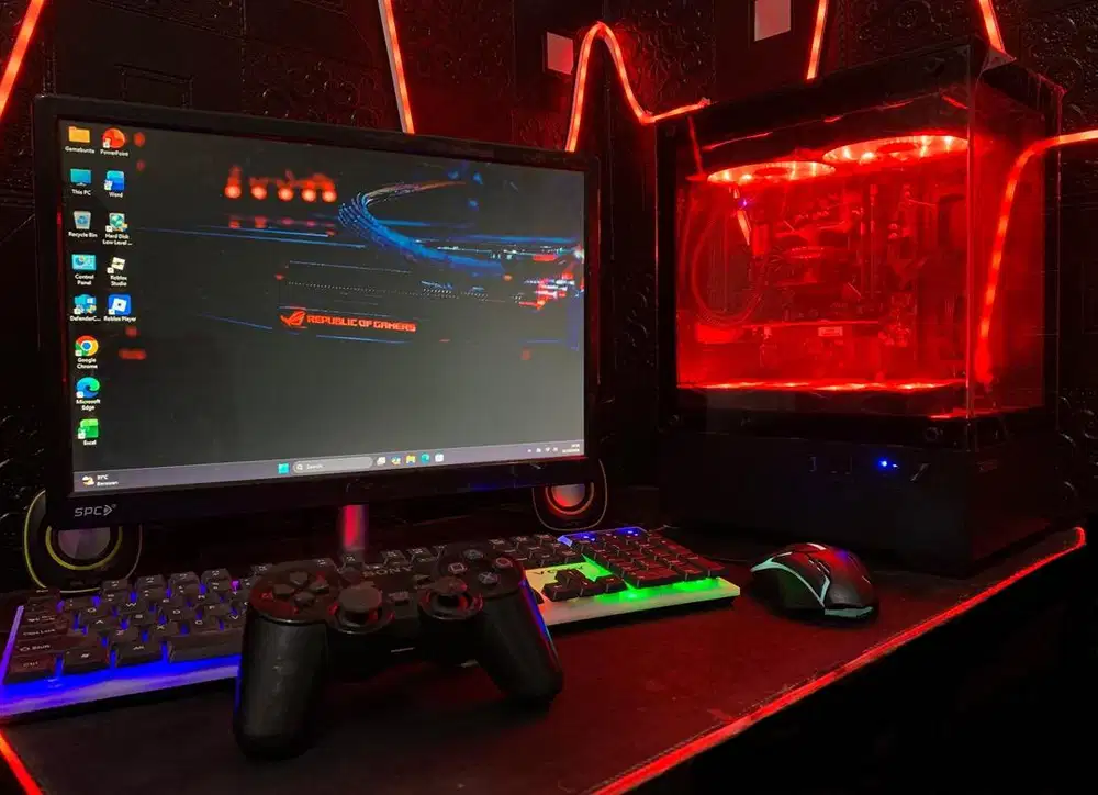 komputer pc gaming dan editing fullset