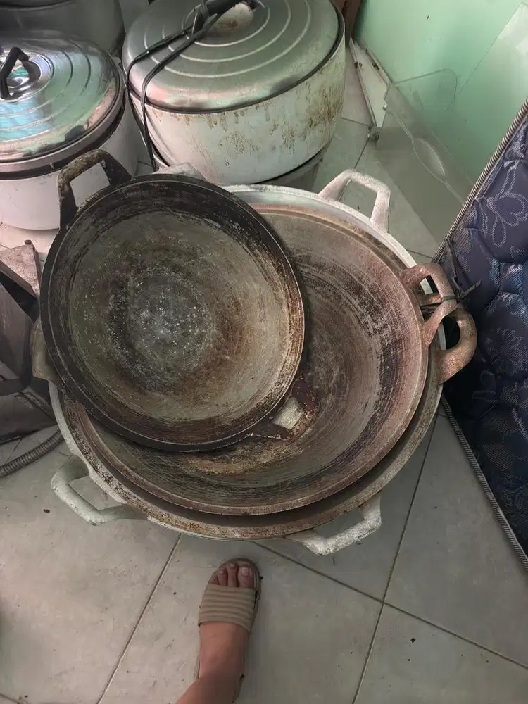 Wajan Penggorengan Besar Bekas Catering Jual murah