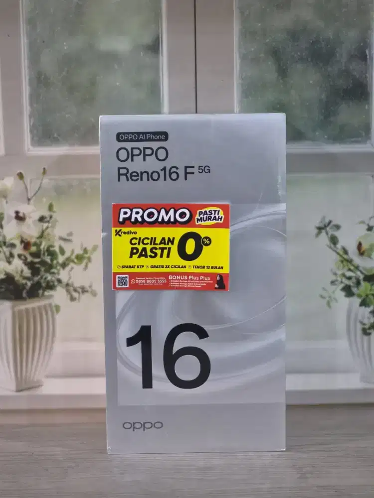 OPPO RENO 16F 8/256 BISA KREDIT ATAU CASH, FREE GIFT BOX
