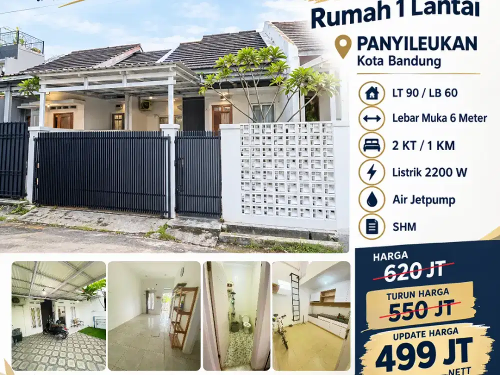 TURUN HARGA! Rumah 499jt nett di Panyileukan, Kota Bandung