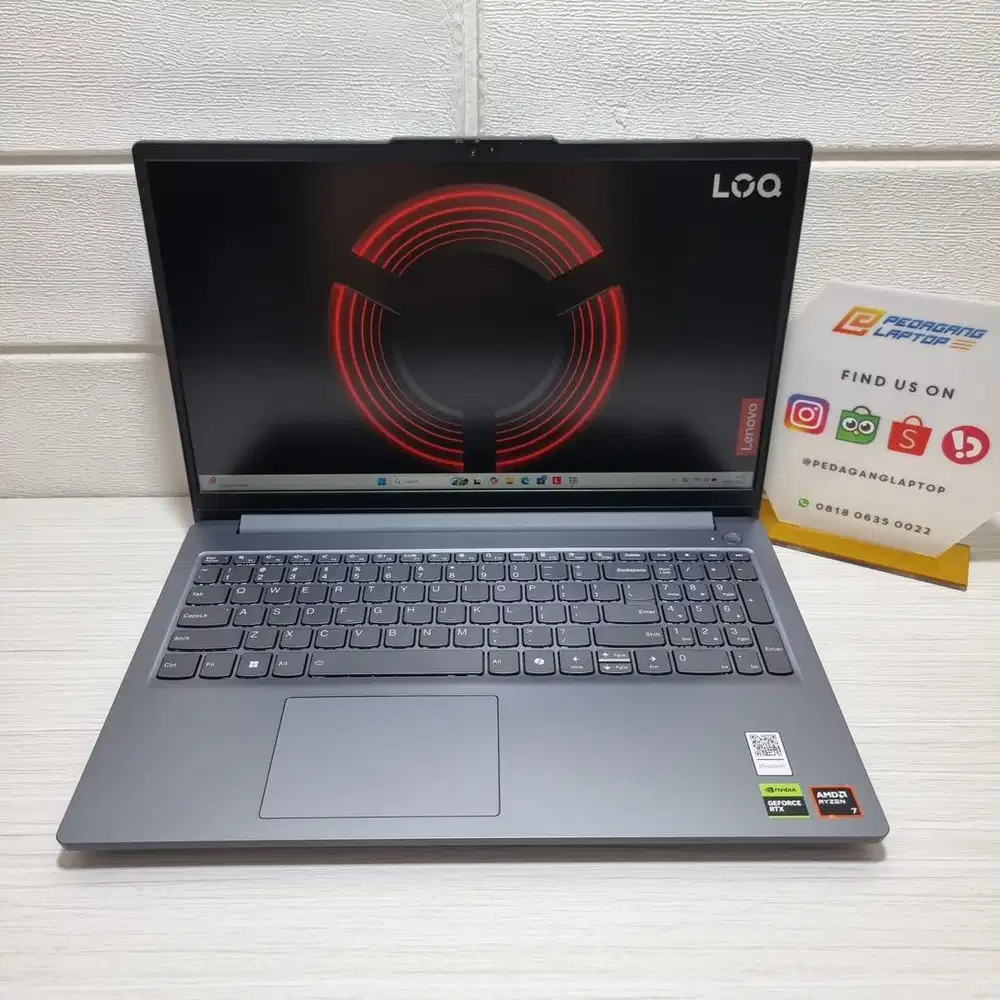 Laptop Lenovo LOQ 15ARP10E AMD RYZEN 7 170 RAM 16GB SSD 512GB RTX 3050