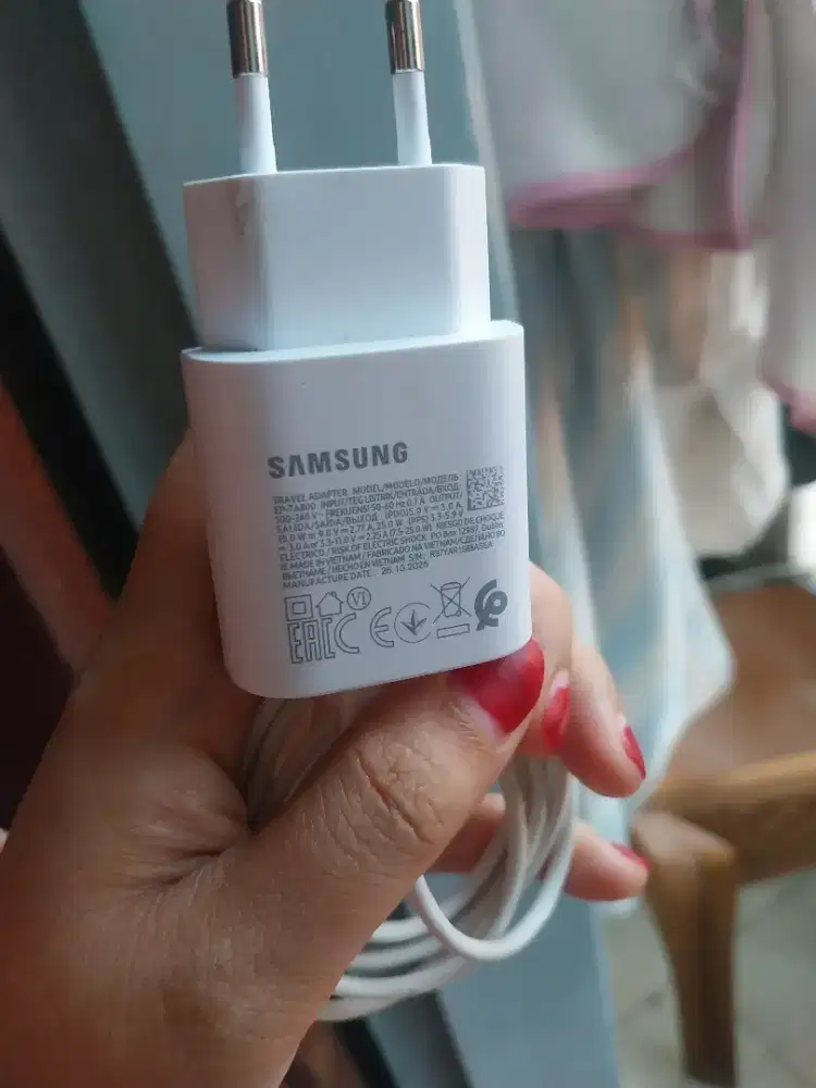 Charger original samsung A07 25 watt