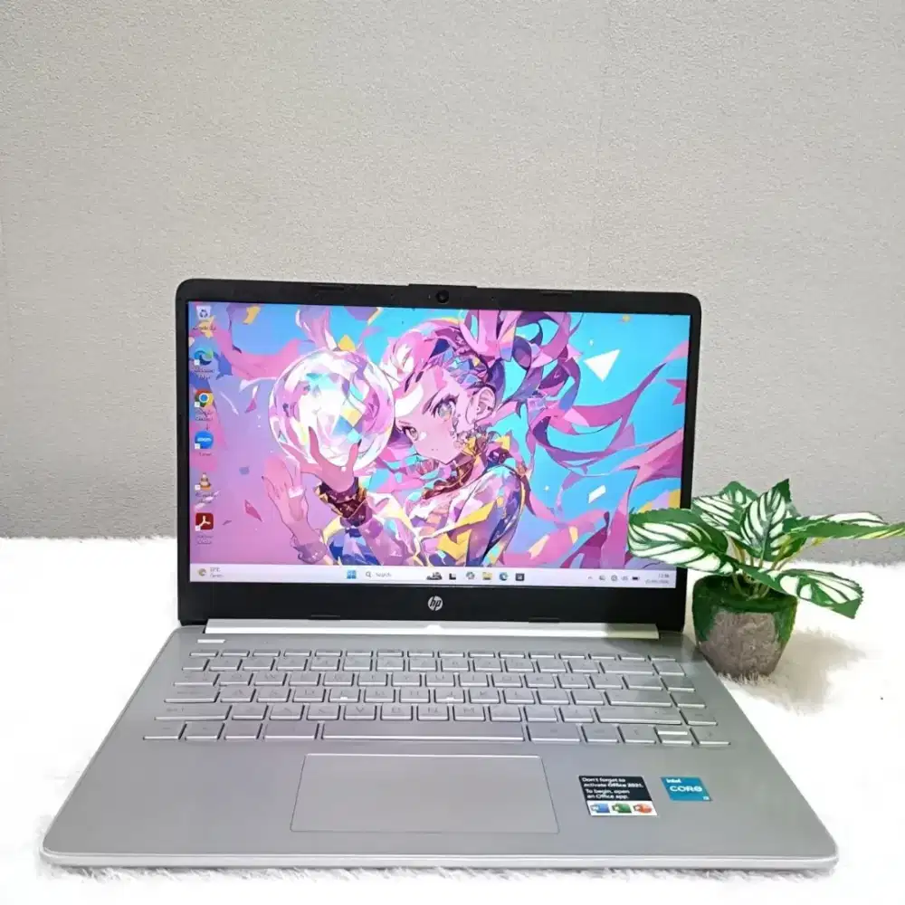 HP 14S DQ2614TU INTEL CORE I3 1115G4 RAM 8GB SSD 512GB LAYAR 14.0