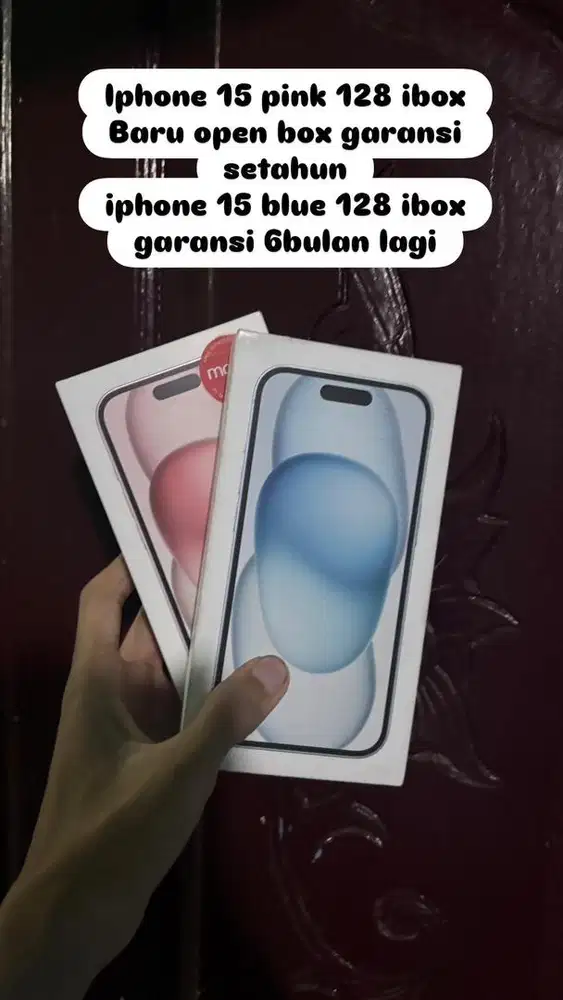 Iphone 15 ibox 128 garansi fullsetahun
