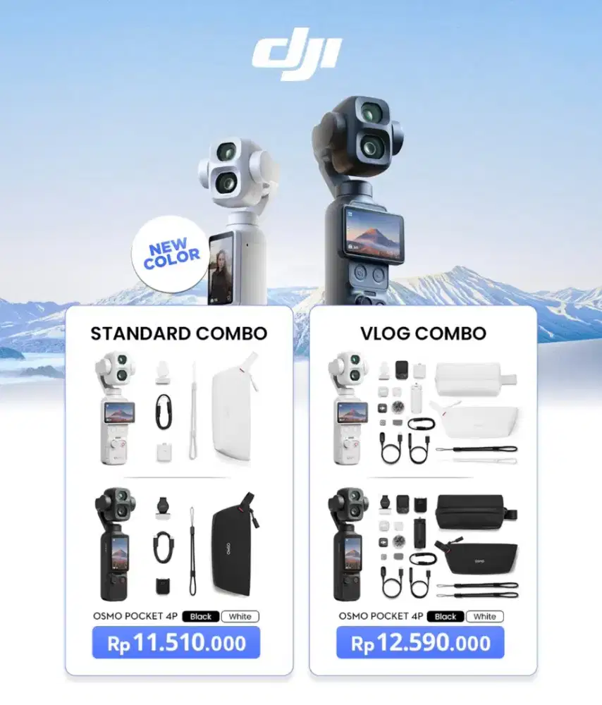DJI Osmo Pocket 4P Vlog combo & Standard combo
