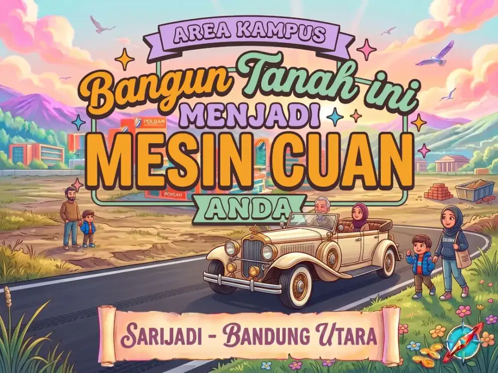 JUAL TANAH DI SARIJADI, SETRADUTA, PASTEUR, BANDUNG KOTA.