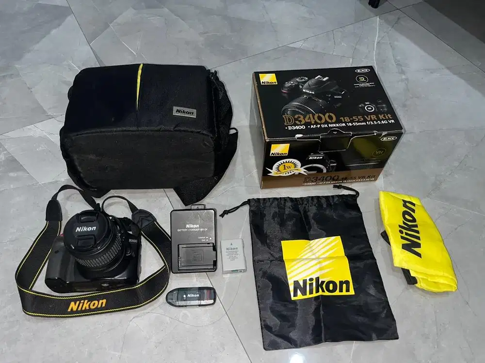 NIKON D3400 Lensa Kit 18-55mm