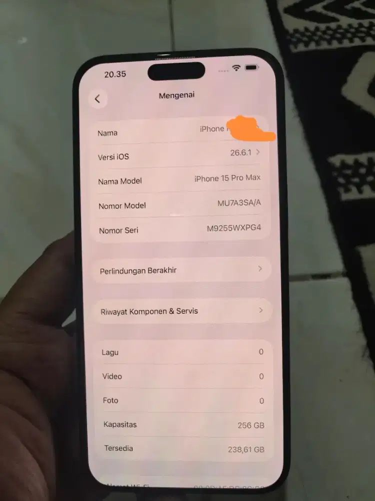 Dijual Iphone promax 15 Titanium Mulus