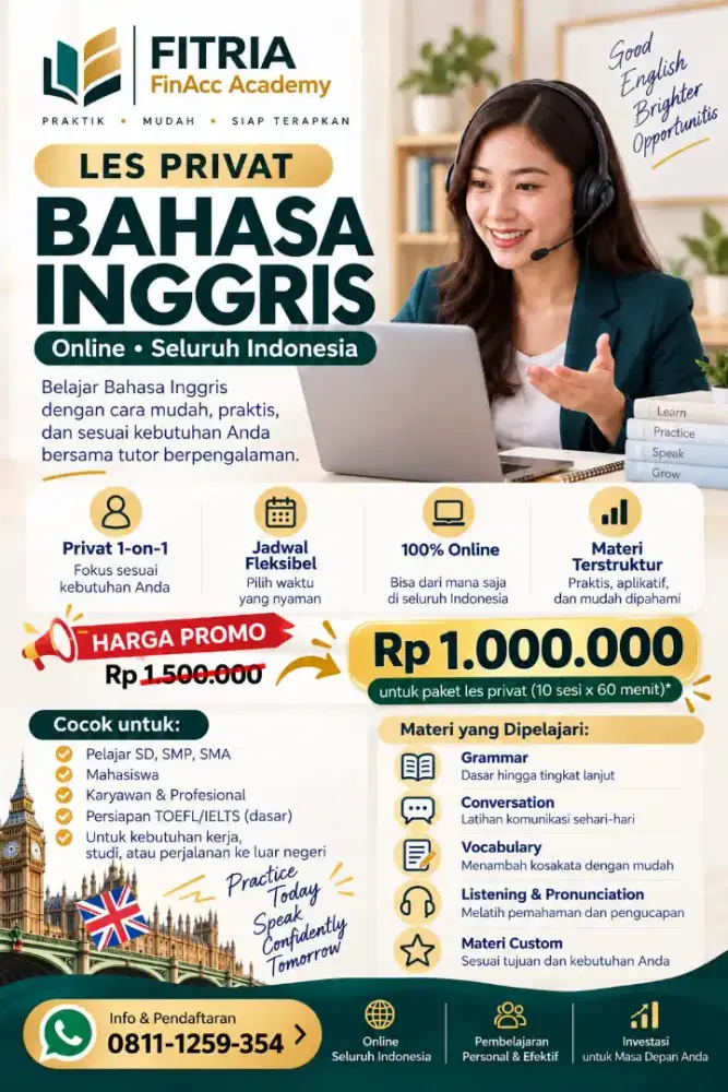 Les Privat Bahasa Inggris