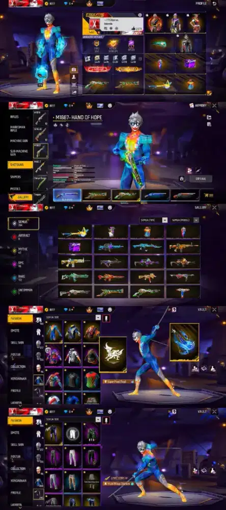 SEDIA JUAL AKUN FREE FIRE TERPERCAYA DAN AMANAH YG MINAT LANGSUNG HUB